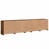 vidaXL Sideboard mit LED-Leuchten R&auml;uchereiche 283x37x67 cm