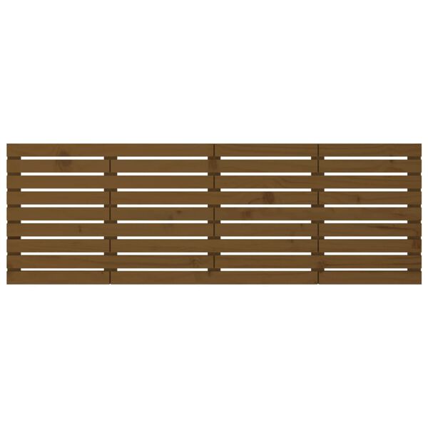 vidaXL Wand-Kopfteil Honigbraun 166x3x63 cm Massivholz Kiefer