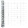 vidaXL Feldzaun Silber 25 x 1,2 m Verzinkter Stahl