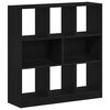 vidaXL B&uuml;cherregal Schwarz Eichen-Optik 97,5x29,5x100 cm Holzwerkstoff