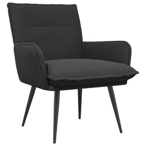 vidaXL Sessel Dunkelgrau Boucl&eacute;