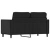 vidaXL 2-Sitzer-Sofa Schwarz 120 cm Kunstleder