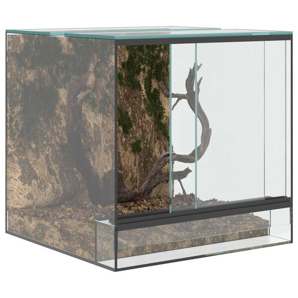 vidaXL Terrarium mit Speicher Transparent 30 x 30 x 30 cm Glas
