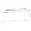 vidaXL Werkbank 200x55x81,5 cm Massivholz Buche und Metall