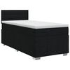vidaXL Boxspringbett mit Matratze Schwarz 80 x 200 cm Stoff
