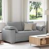 vidaXL Sofa 140cm Hellgrau Stoff