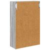 vidaXL Badezimmer-Wandschrank Graues Sonoma 40 x 16 x 62,5 cm