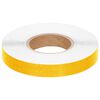 vidaXL Reflektorband Gelb 2,5 cmx50 m PVC