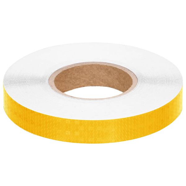 vidaXL Reflektorband Gelb 2,5 cmx50 m PVC