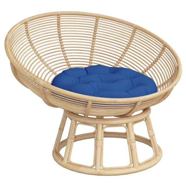 vidaXL Kissen Rund K&ouml;nigsblau &Oslash; 60 x11 cm Oxford-Gewebe