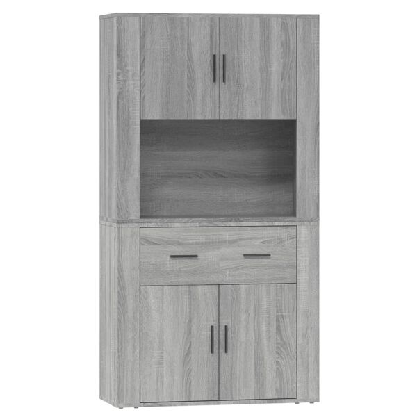 vidaXL Highboard Grau Sonoma Holzwerkstoff