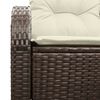 vidaXL Gartensofa Braun 124 x 62 x 69cm Poly-Rattan