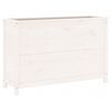vidaXL Hochbeet Wei&szlig; 119,5x40x78 cm Massivholz Kiefer