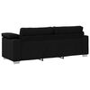 vidaXL Sofa 178cm Schwarz Stoff