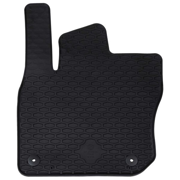 vidaXL Autofu&szlig;matte 4 pcs Schwarz Gummi