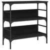 vidaXL Konsolentisch Schwarz 75x32x75 cm Holzwerkstoff