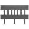 vidaXL Kopfteil Grau 153,5x3x81 cm Massivholz Kiefer