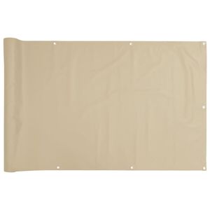 vidaXL Balkonsichtschutz Oxfordgewebe 75x600 cm Beige