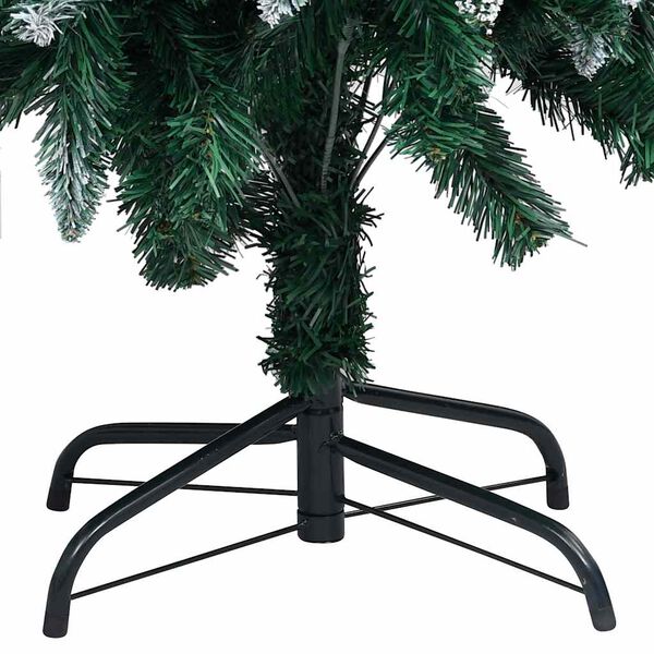 vidaXL K&uuml;nstlicher Weihnachtsbaum mit Beleuchtung Kugeln Zapfen 150 cm