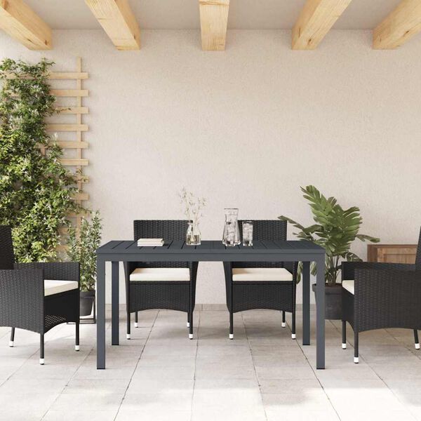vidaXL Terrassentisch Anthrazit 180 x 80 x 74 cm