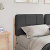 vidaXL Gepolstertes Kopfteil mit Kopfteil Braun und Dunkelgrau 135 cm