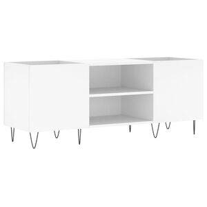 vidaXL Plattenschrank Wei&szlig; 121x38x48 cm Holzwerkstoff