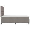 vidaXL Boxspringbett mit Matratze mit LED Taupe 140 x 200 cm Stoff