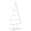 vidaXL Metall Weihnachtsbaum KUOPIO 60 cm Stahl Wei&szlig;