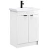 vidaXL Badezimmerm&ouml;bel-Set Hochglanz Wei&szlig; 56 x 37,5 x 81 cm