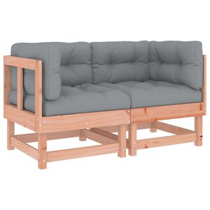 vidaXL Ecksofas mit Kissen 2 Stk. Massivholz Douglasie