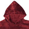 vidaXL Decken-Hoodie Bordeauxrot S Flanell