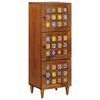 vidaXL Highboard Walnuss 40 x 33 x 110 cm Massivholz Mango