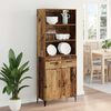 vidaXL Highboard Altholz 69,5 x 34 x 180 cm Holzwerkstoff