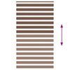 vidaXL Doppelrollo Braun 120x230 cm Stoffbreite 115,9 cm Polyester