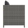 vidaXL 12-tlg. Garten-Lounge-Set mit Kissen Poly Rattan Grau