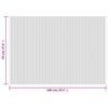 vidaXL Teppich Rechteckig Grau 70x100 cm Bambus