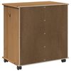 vidaXL Rollschrank Honigbraun 63,5 x 39 x 65,5 cm Massivholz Kiefer