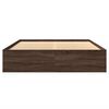 vidaXL Bettgestell ohne Matratze Braun Eiche 150x200 cm Holzwerkstoff