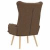 vidaXL Sessel Braun 69 x 74 x 93 cm Stoff und Sperrholz