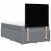 vidaXL Boxspringbett mit Matratze Hellgrau 120x200 cm Stoff