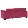 vidaXL 2-teiliges Sofa-Set mit Kissen, weinroter Samt