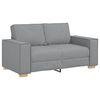 vidaXL Sofa 3 pcs Hellgrau 220 x 80 x 84 cm Leinenmischgewebe