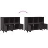 vidaXL Sideboard Schwarz 100,5x39x72 cm Stahl