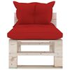 vidaXL 6-tlg. Garten-Lounge-Set aus Paletten mit Kissen Kiefernholz