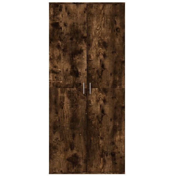 vidaXL Highboard Räuchereiche 80x35x180 cm Holzwerkstoff