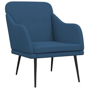 vidaXL Sessel Blau 63x76x80 cm Stoff