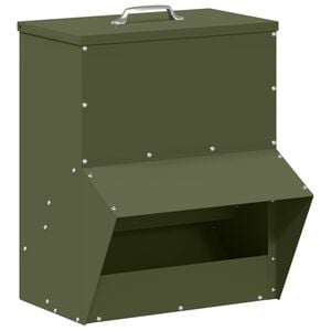 vidaXL H&uuml;hnerf&uuml;tterer Olive Gr&uuml;n 35 x 30,5 x 43,5 cm