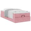 vidaXL Ottoman-Bett mit Matratze Rosa 90x190 cm Samt