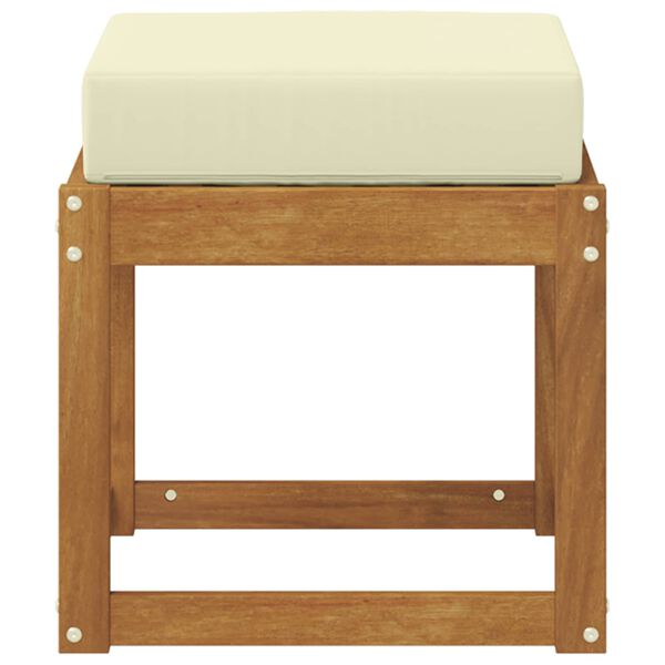 vidaXL Outdoor Hocker Bank Massivholz Akazie Natur