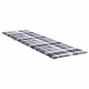vidaXL Sonnenliegen-Auflage Grau Karomuster 200x60x3 cm Oxford-Gewebe